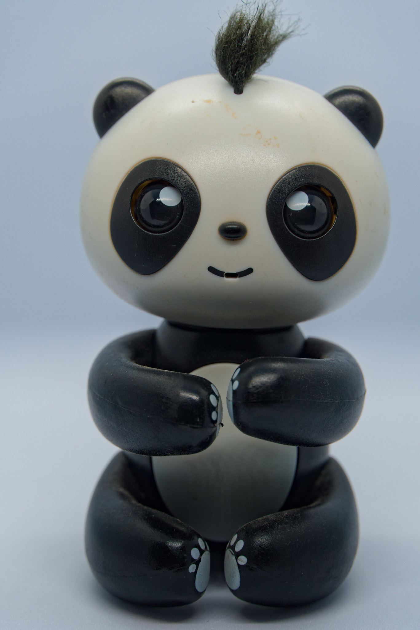 black and white panda toy playful in nature