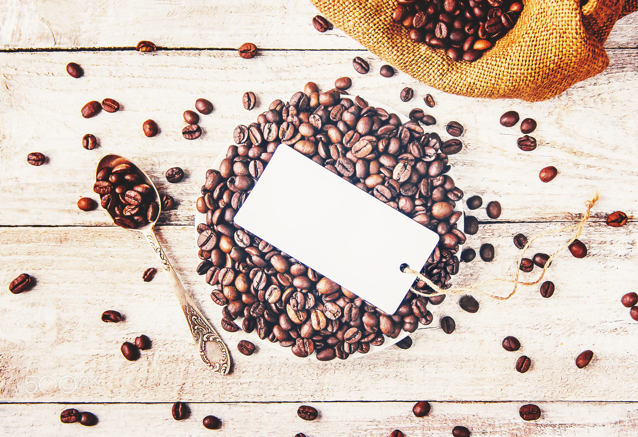 coffee bean. a Cup of coffee. selective focus.