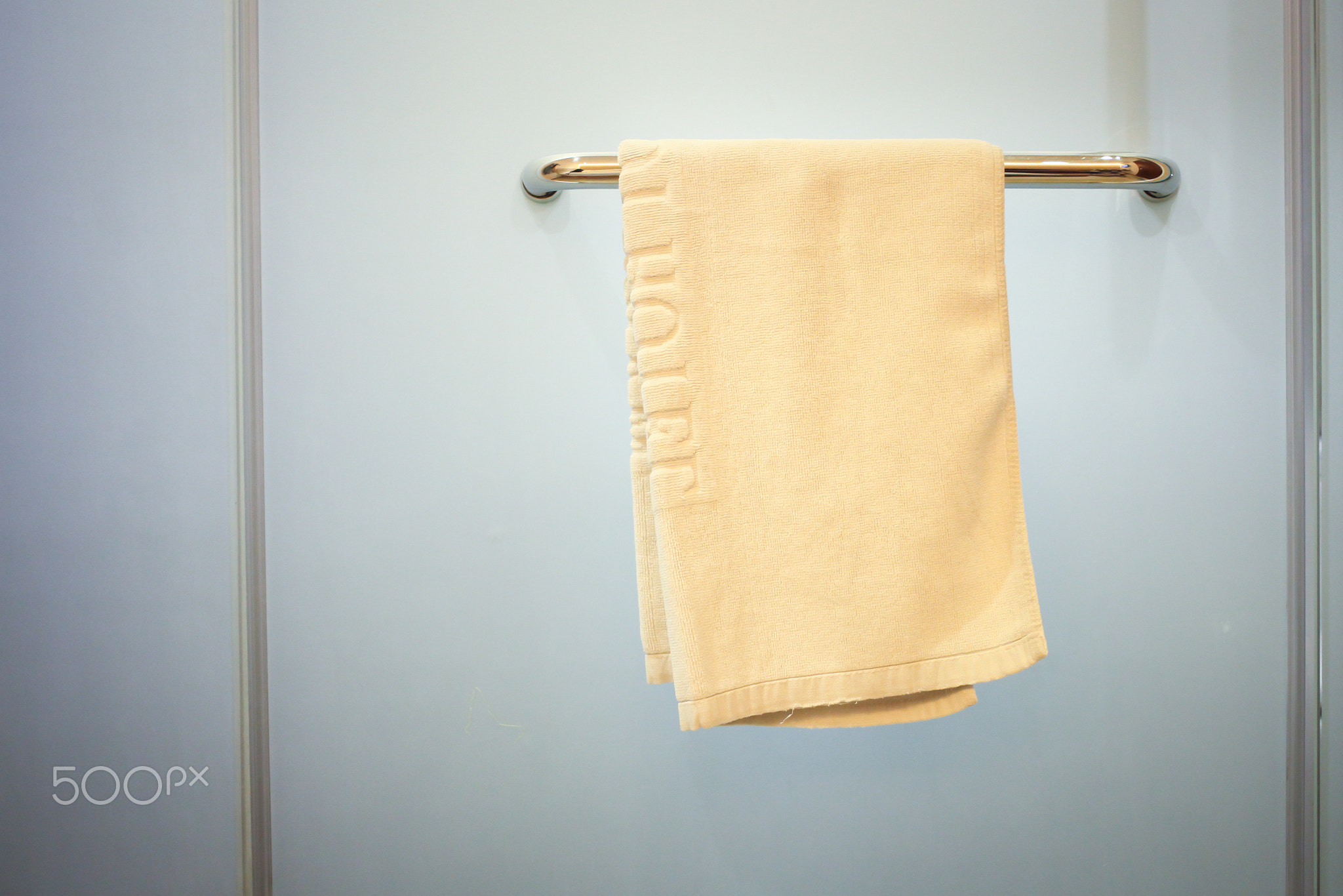 White cotton terry towels
