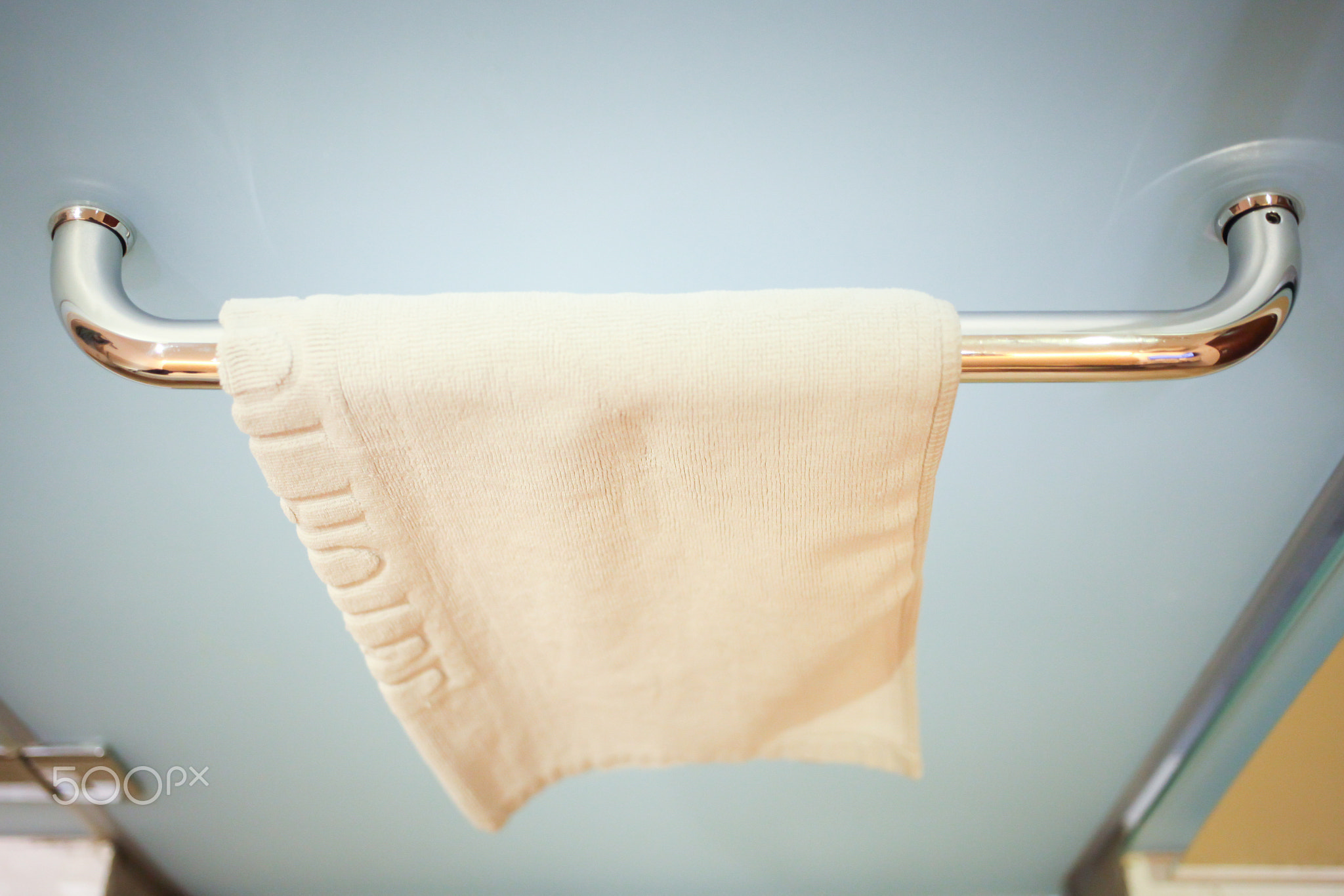 White cotton terry towels