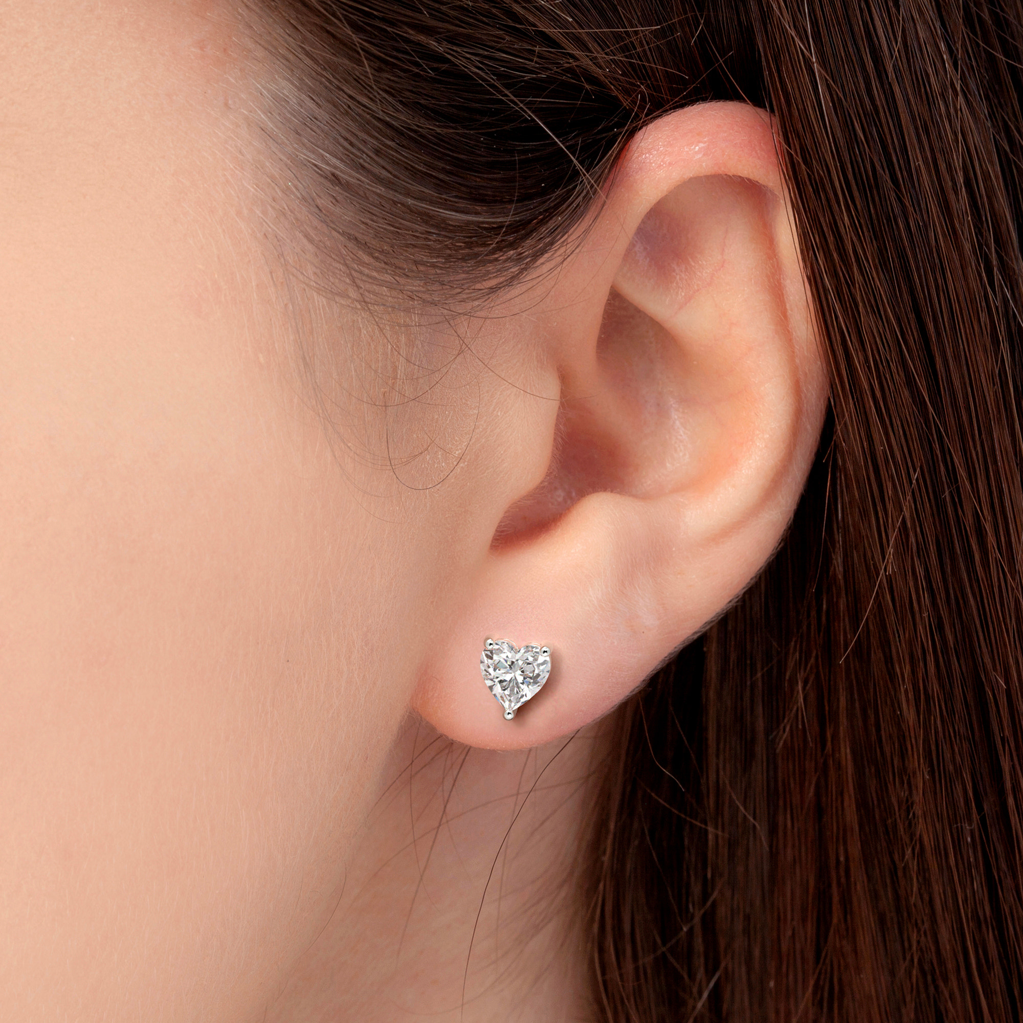 Diamond Solitaire Earrings for Women