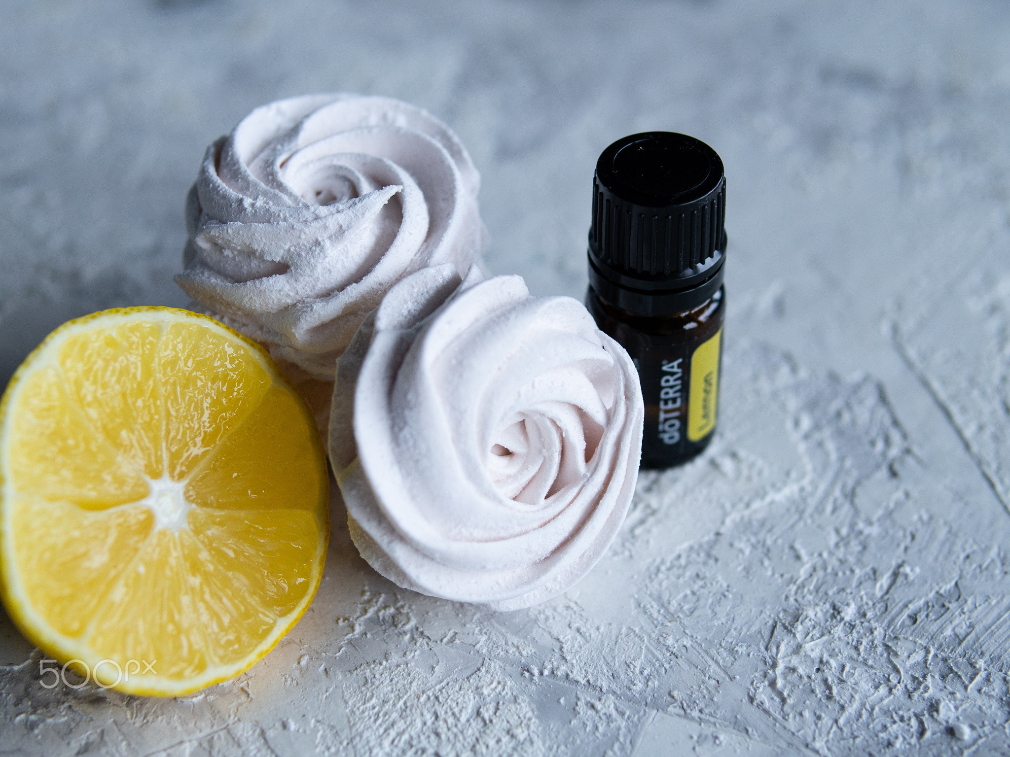 Doterra Essential oil, lemon essential oil, Lemon-scented marshmallows