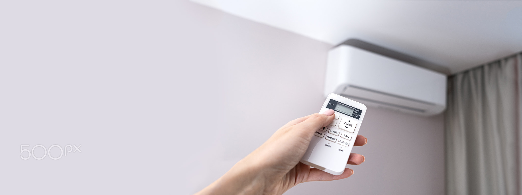 air conditioning, temperature control with remote control, cooling