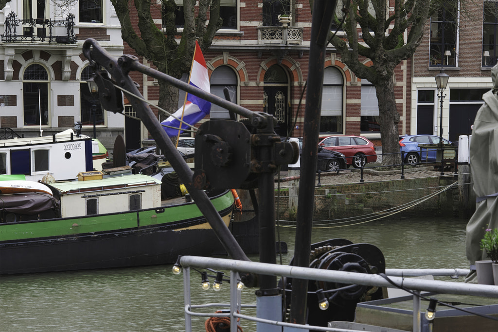 High angle view of boats moored in harbour. by Bert Seinstra / 500px