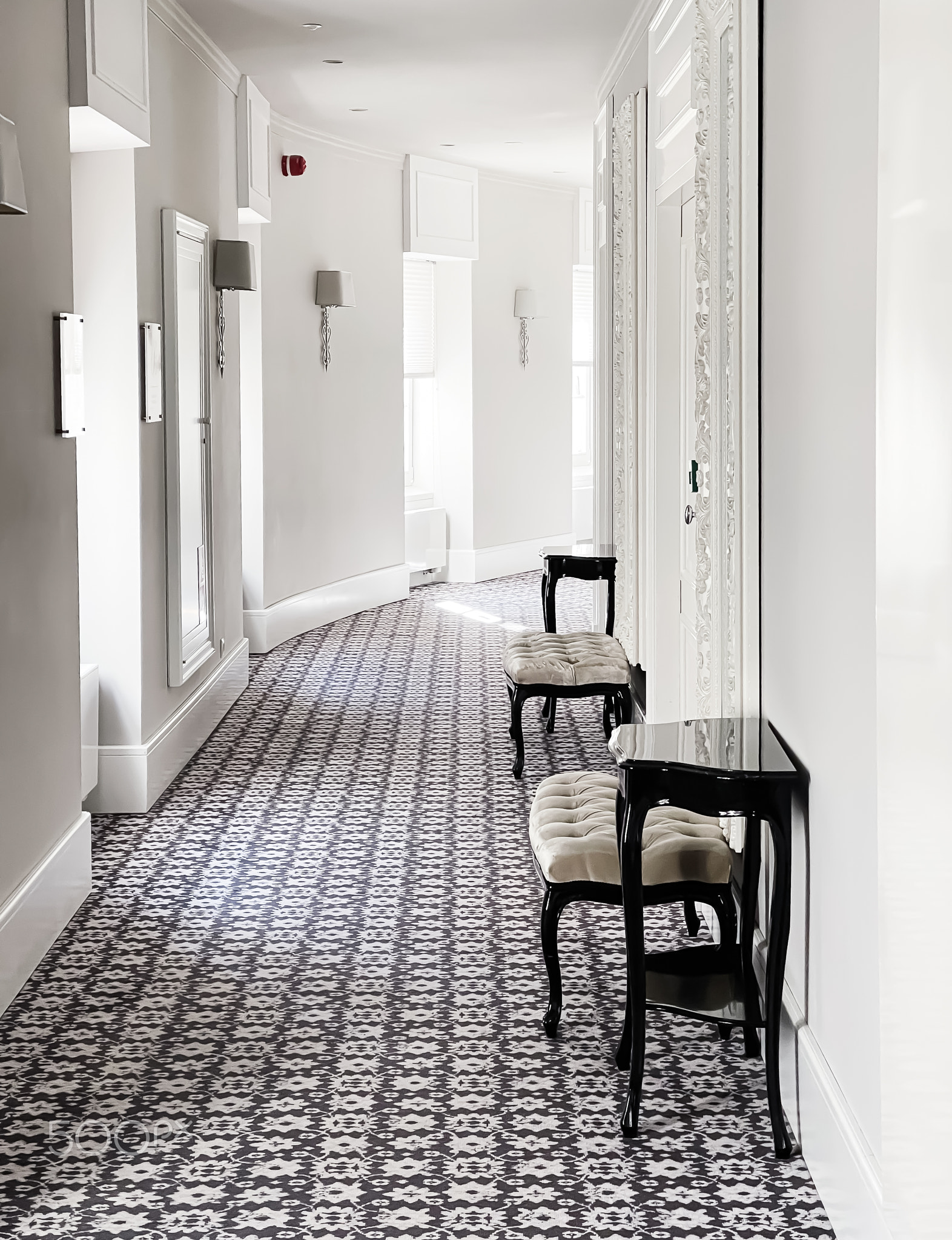 Home decor and interior design, elegant classy hall in the luxury