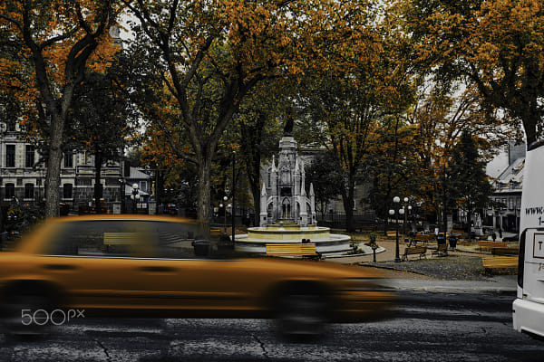 View of city street during rainy season by Yannik Hay on 500px.com