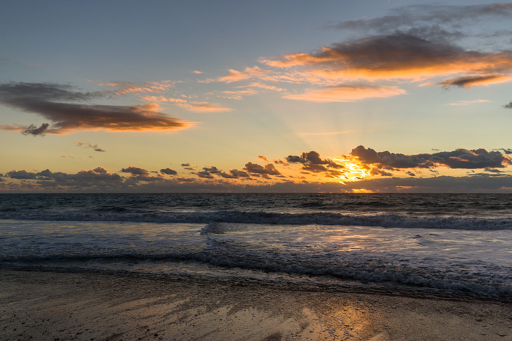 Scenic view of sea against sky during sunset by Natalie / 500px