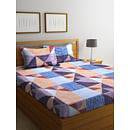 Get Upto 60% OFF on Carnival Double Bedsheet 220 x 230 CM in Blue Multi Colour at HomeTown