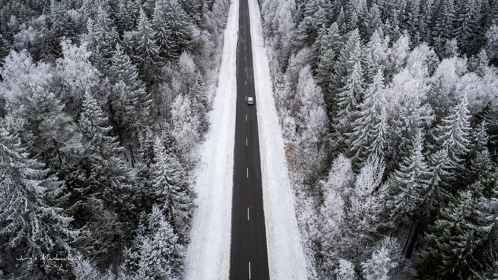 Winter road by Jurgis Mankauskas / 500px