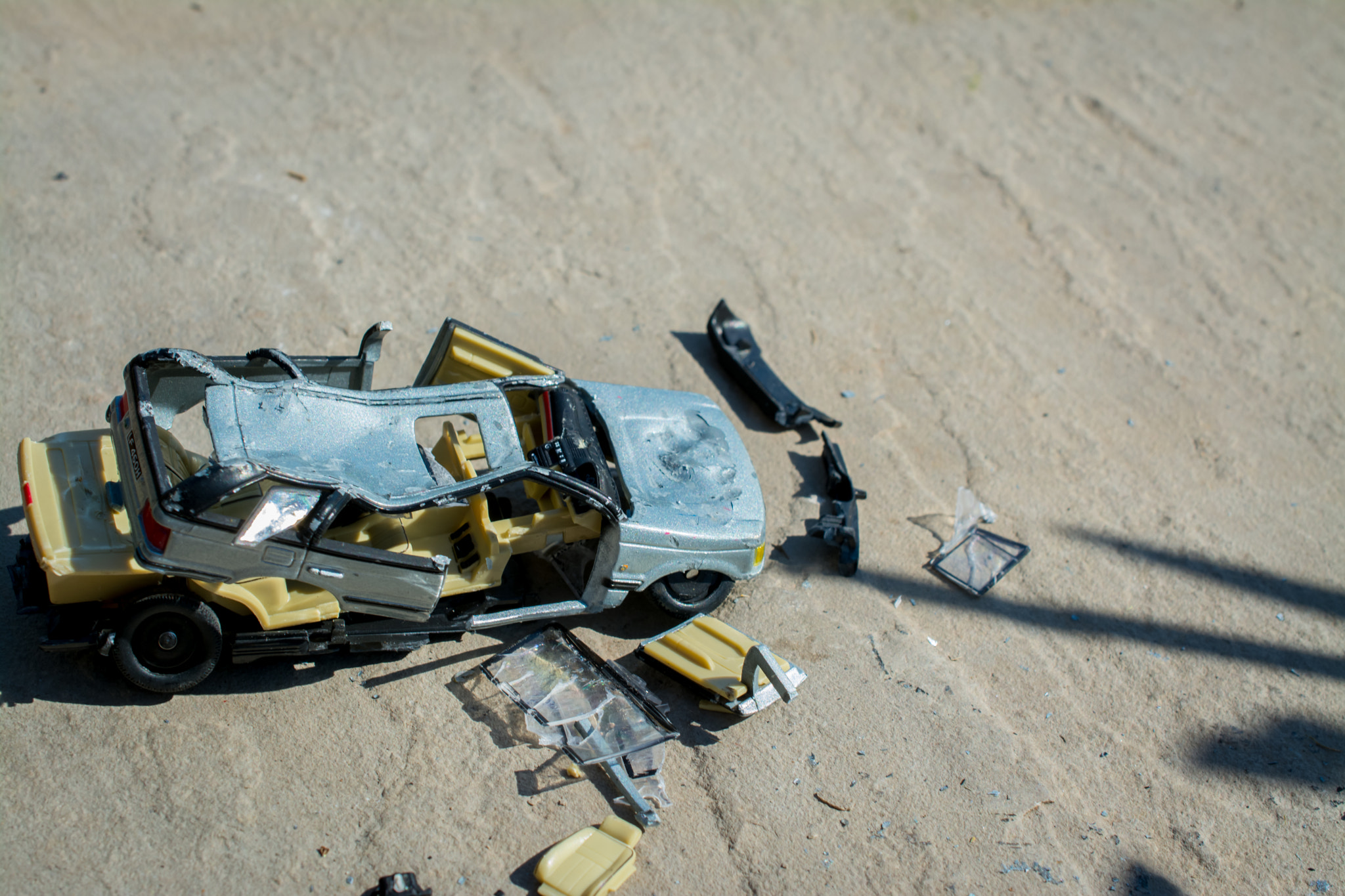 broken toy car