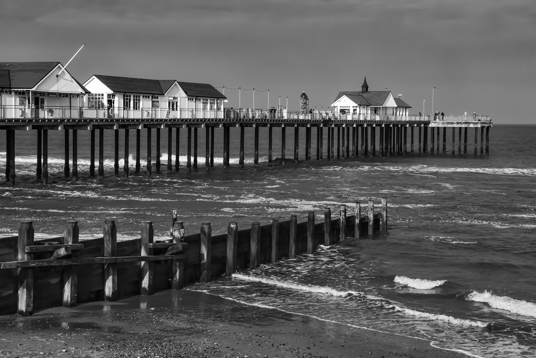 Sun Setting on Southwold Pier Suffolk