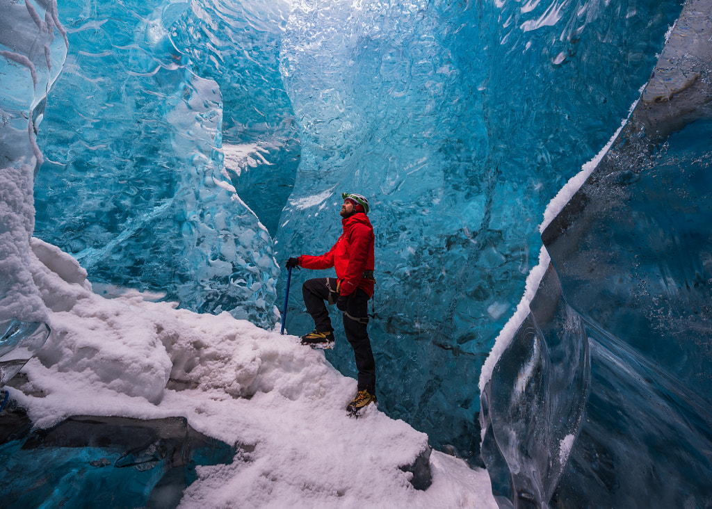Ice cave man by Marc van Oostrum / 500px