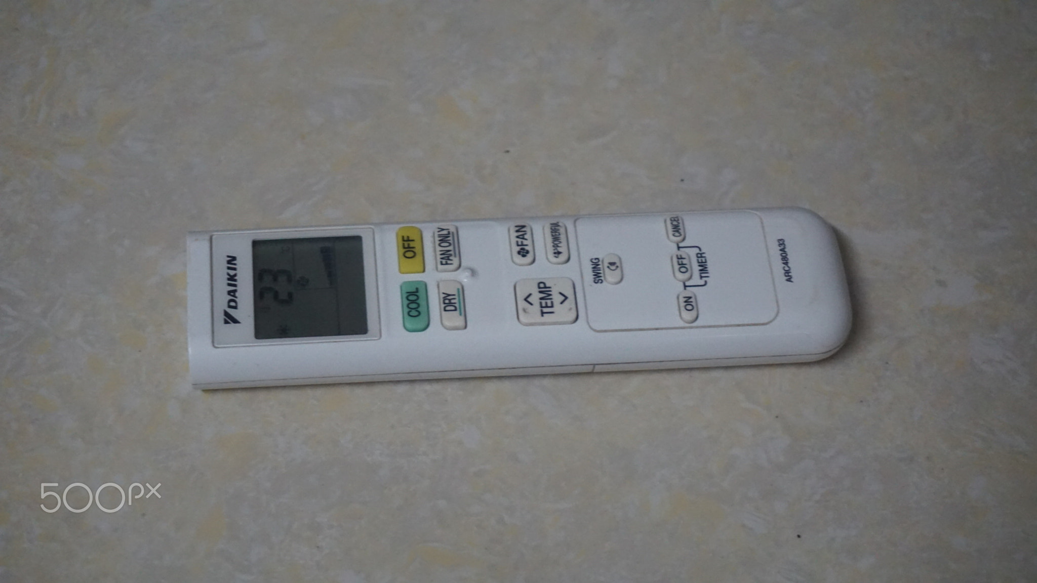 Daikin ac remote photographed by EOS A5100 camera