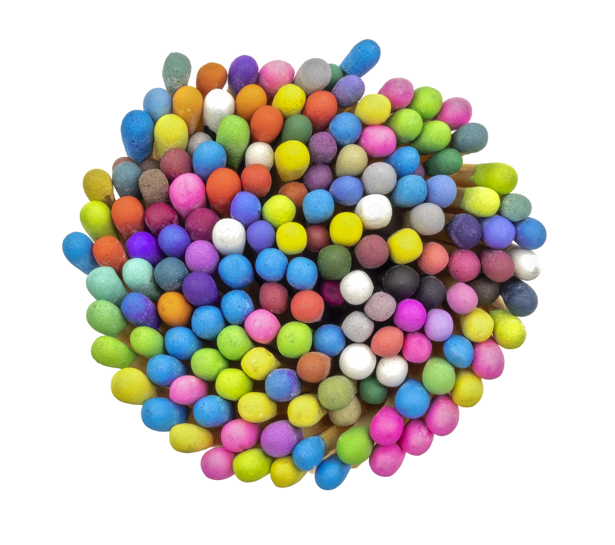 multicolored matchsticks
