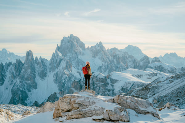 Winter hiking in Dolomites by Oleh Slobodeniuk on 500px.com