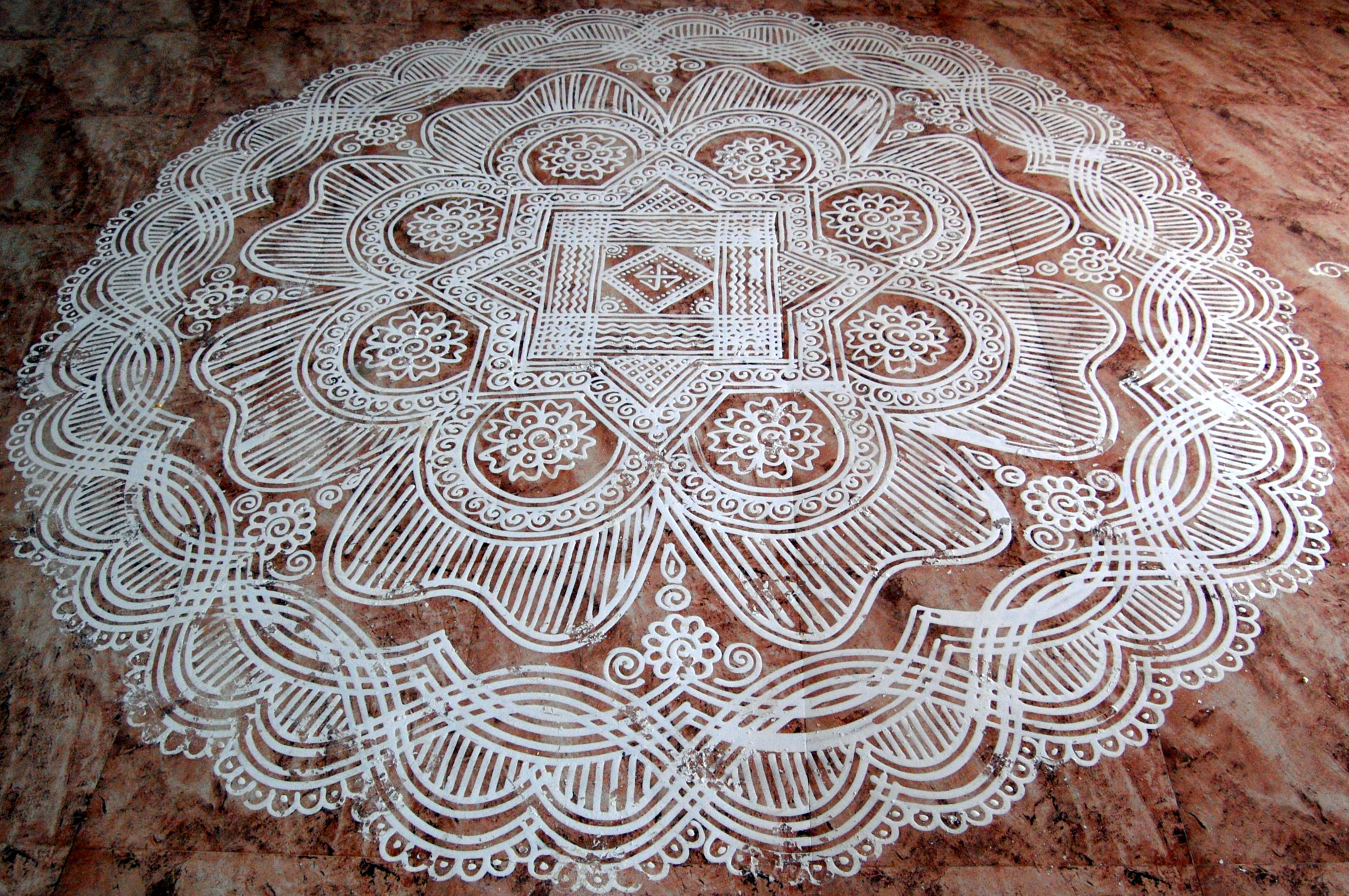 Art in Rice Flour (Kolam) by Dakshinamurthy Ramachandran / 500px