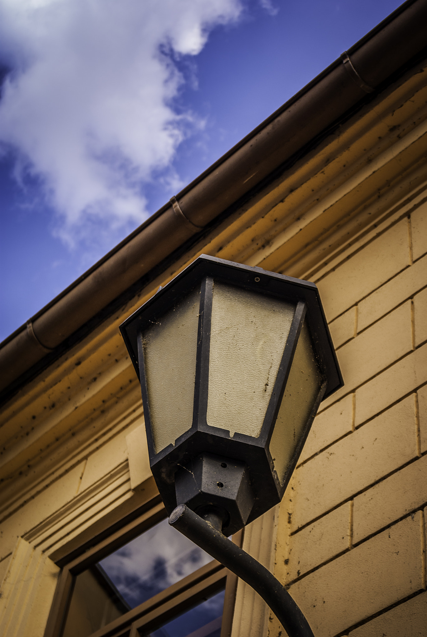 Lamp In The Street With Clear Blue Sky