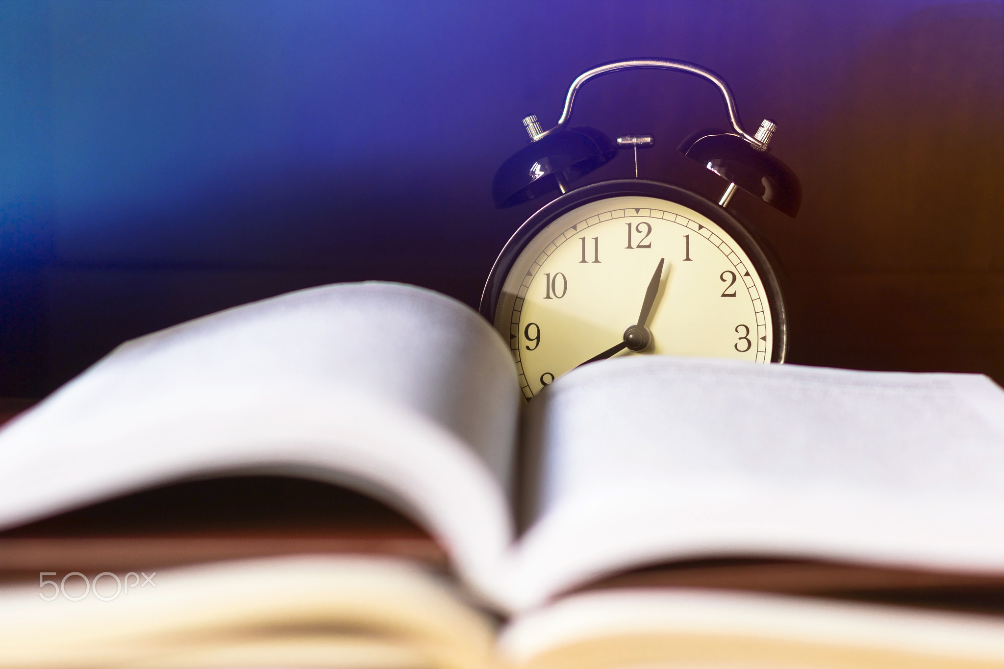 Abstract poster with light overlay about time and education. How