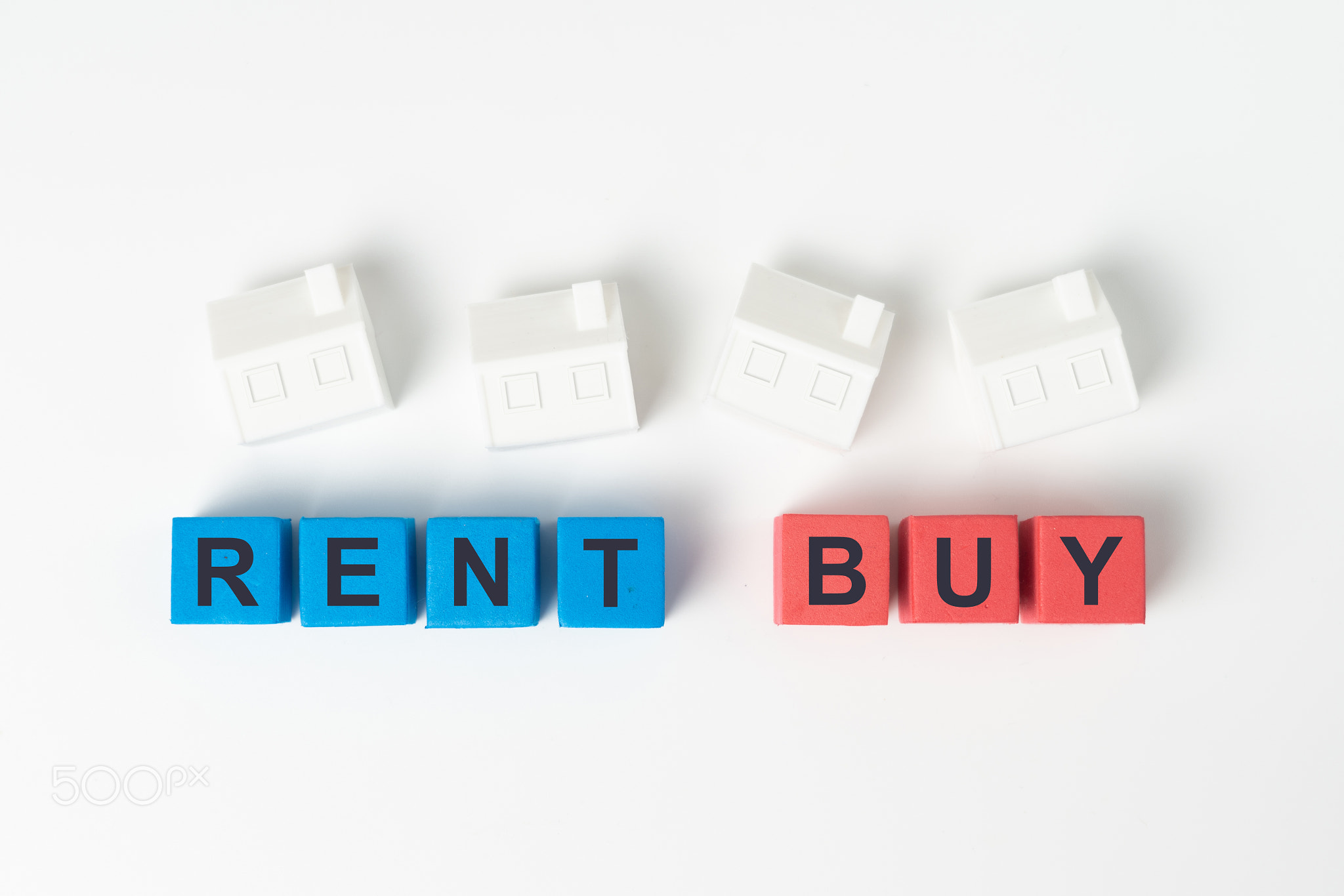 Buy or rent concept metaphor