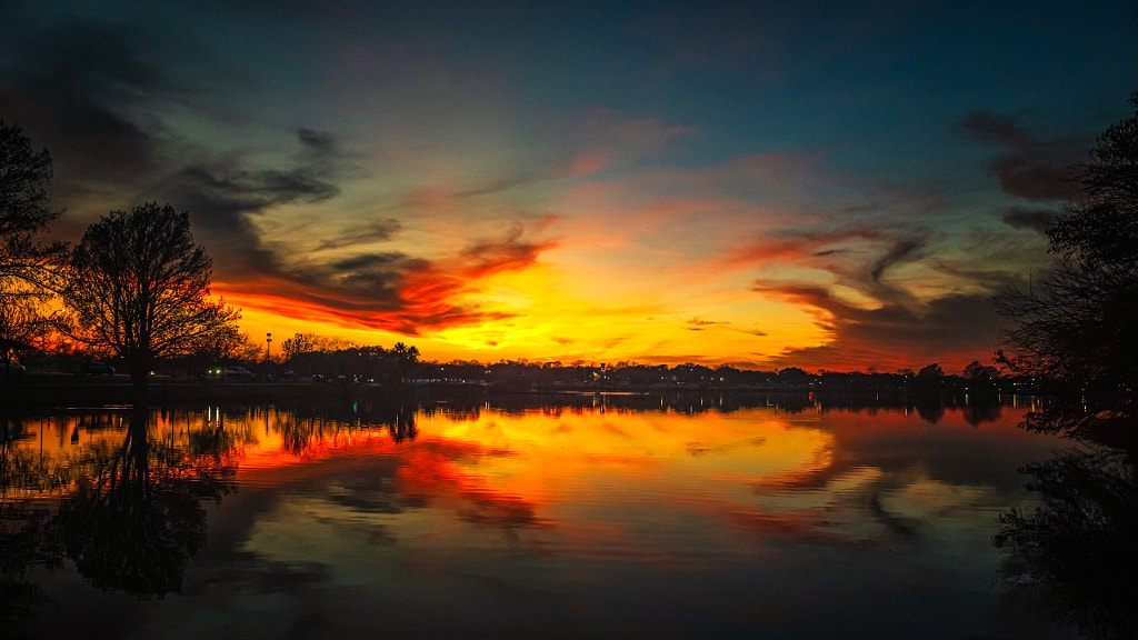 Dramatic Winter Sunset by Peter B. Nyren / 500px