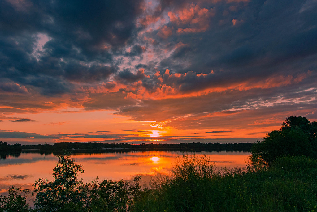 Sunset after a thunderstorm. by Tamara Papeta / 500px