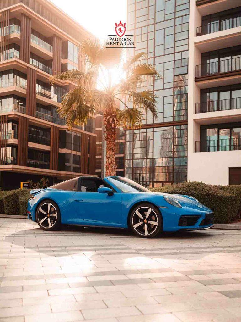 Porsche blue in dubai