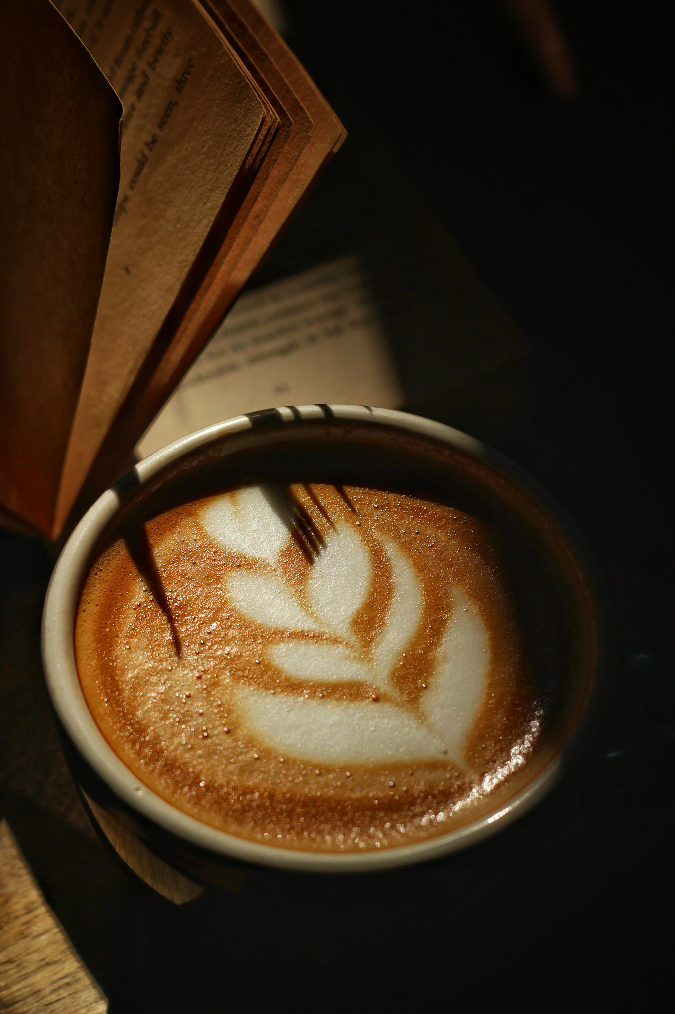 barista providing coffee art, Yogyakarta, Indonesia