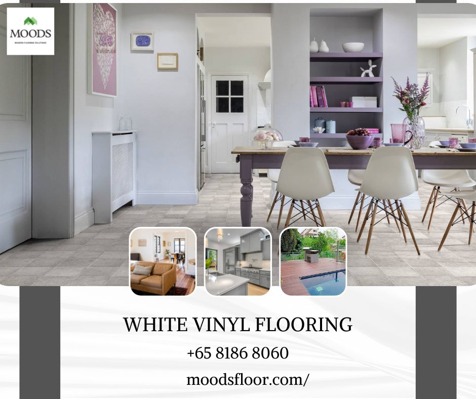 White Vinyl Flooring in Singapore