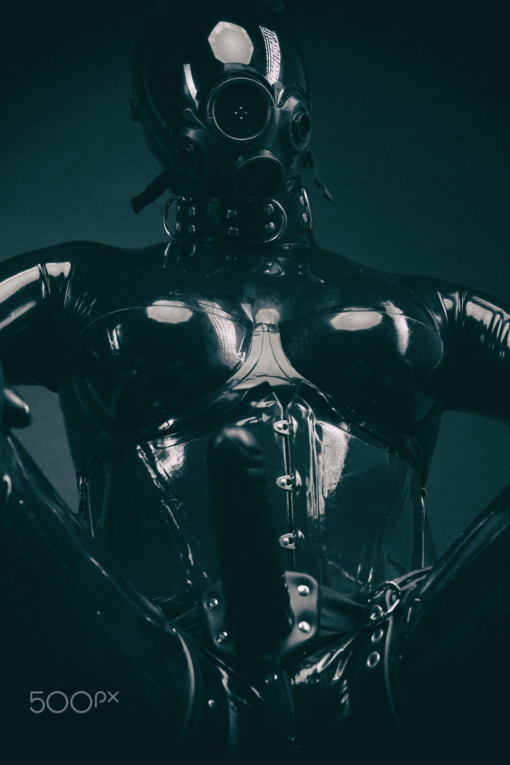 Dark Knight in latex