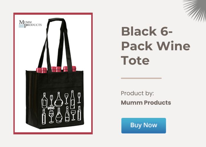 Effortlessly Carry Six Wine Bottles with Mumm Products' Reusable Tote