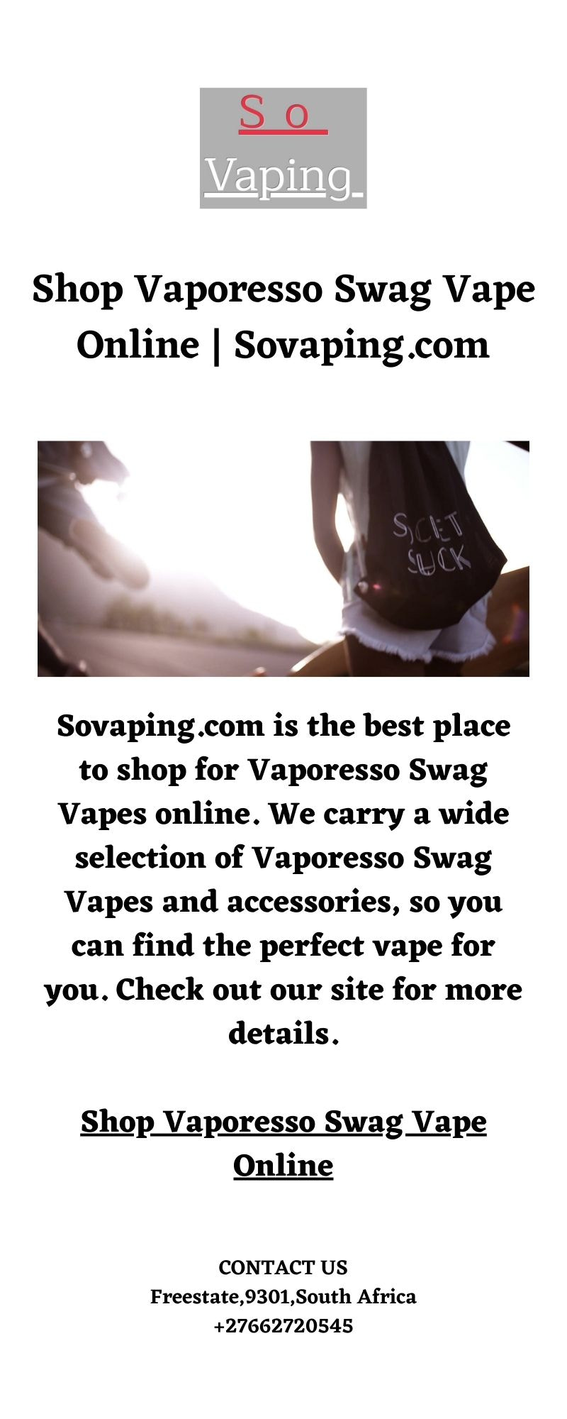 Shop Vaporesso Swag Vape Online - Sovaping.com - 1