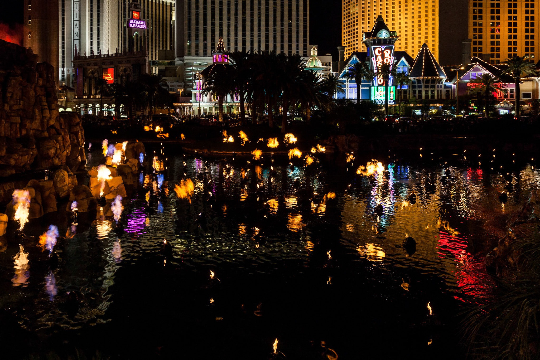 Volcanic Flames at the Mirage Hotel in Las Vegas