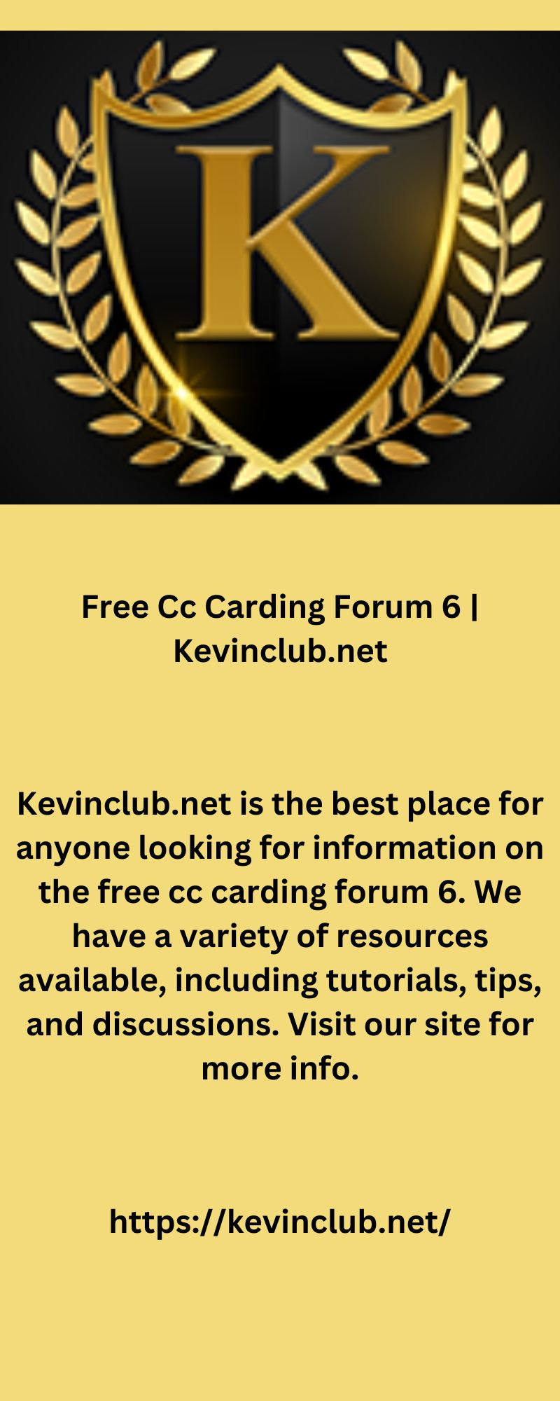 Free Cc Carding Forum 6 | Kevinclub.net