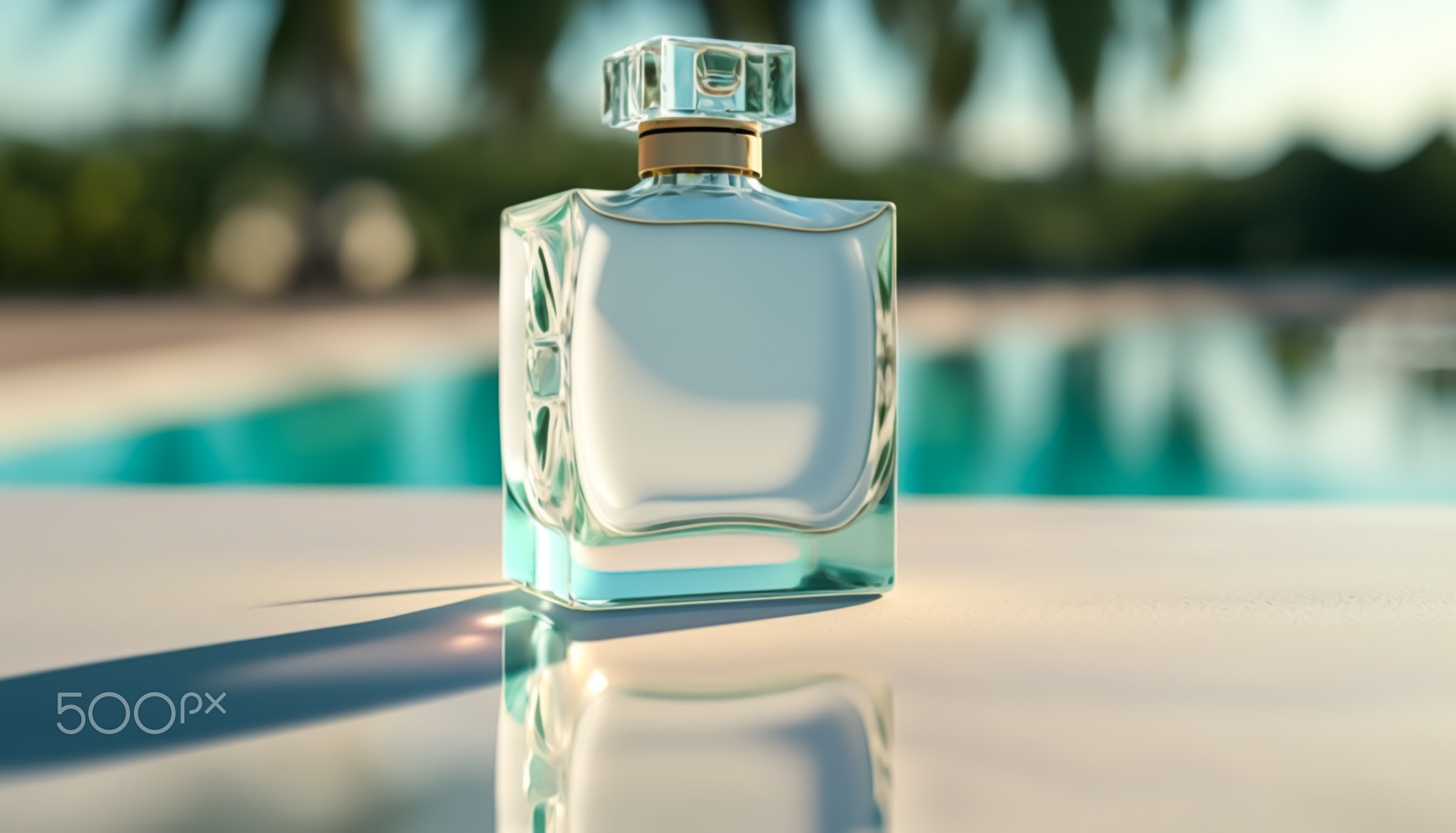 Luxury perfume with fresh natural scent for women, glass fragrance