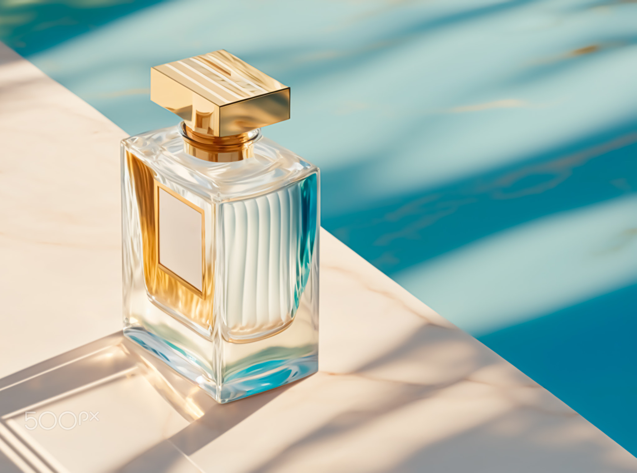 Luxury perfume with fresh natural scent for women, glass fragrance