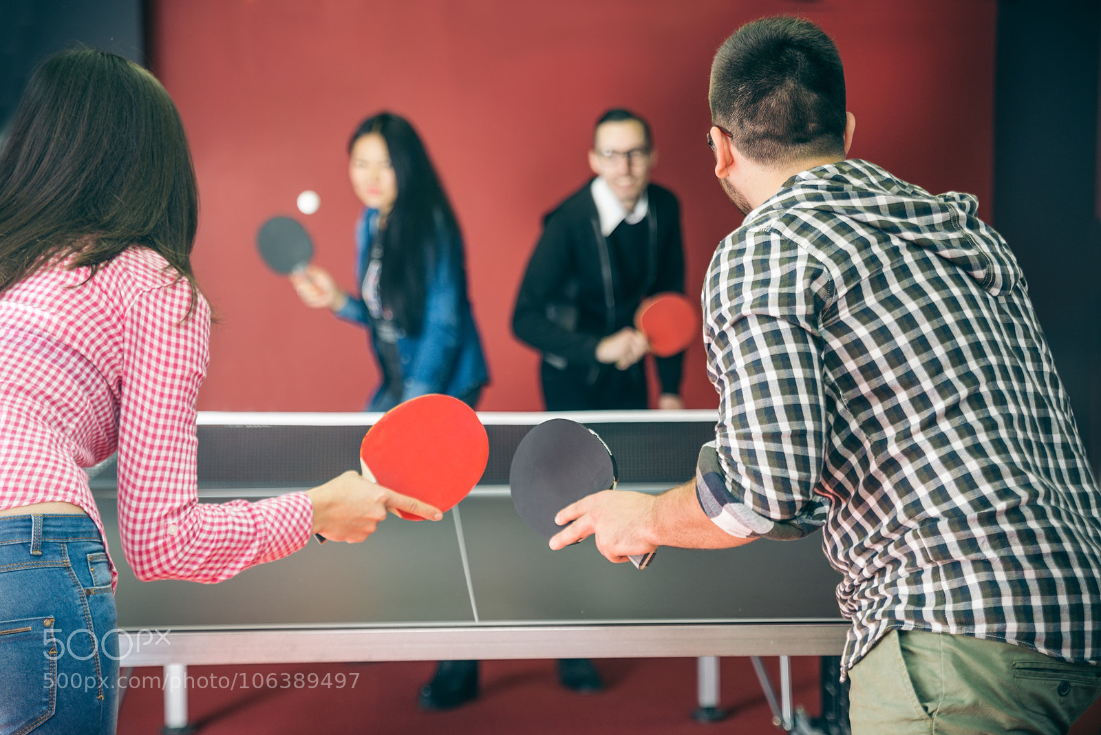 Nikon D610 sample photo. Couples playing ping pong photography