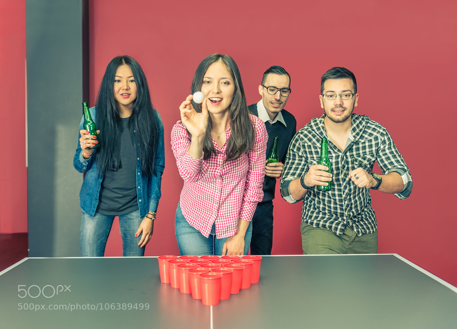 Nikon D610 sample photo. Young people playing beer photography