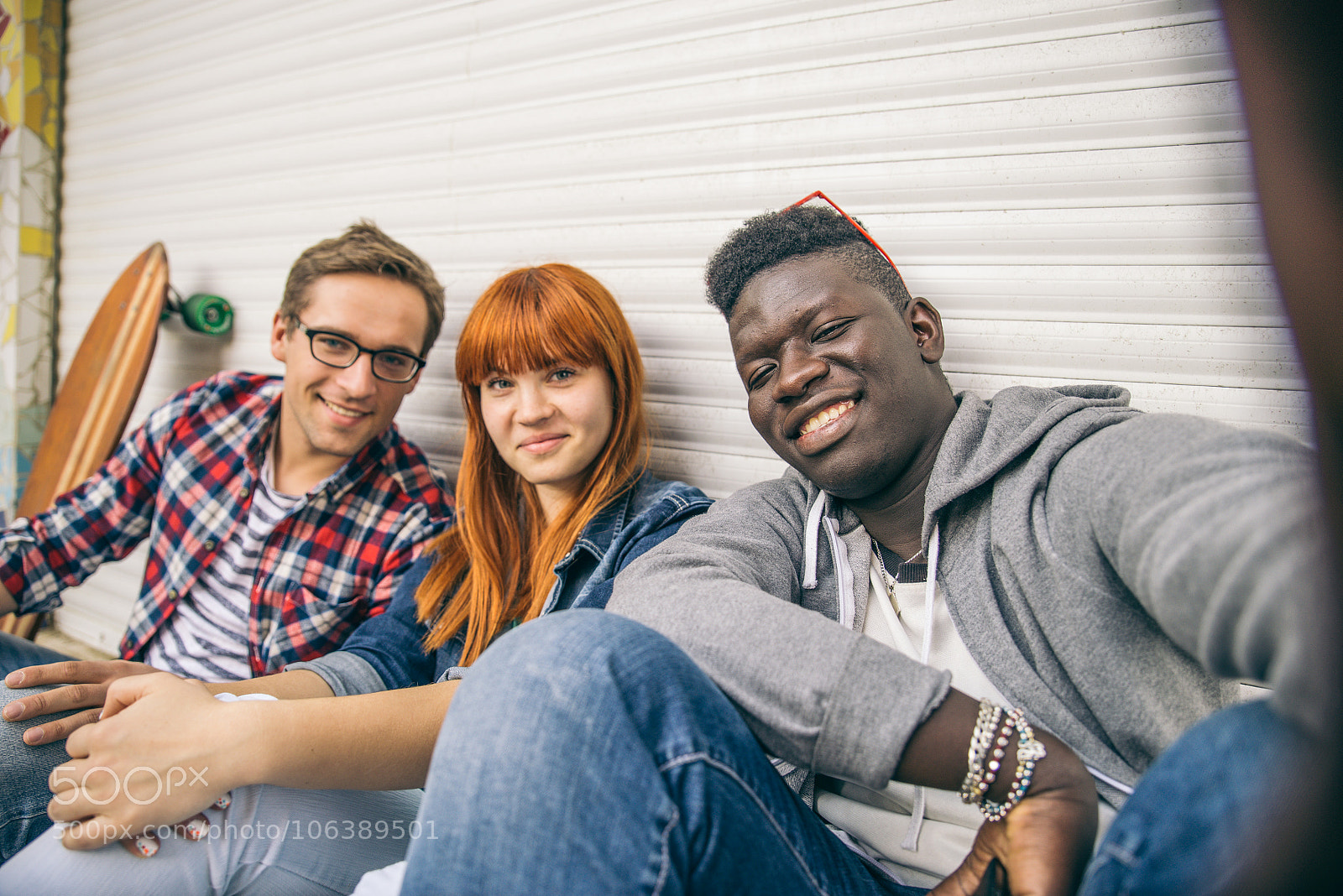 Nikon D610 sample photo. Multiracial group taking selfie photography