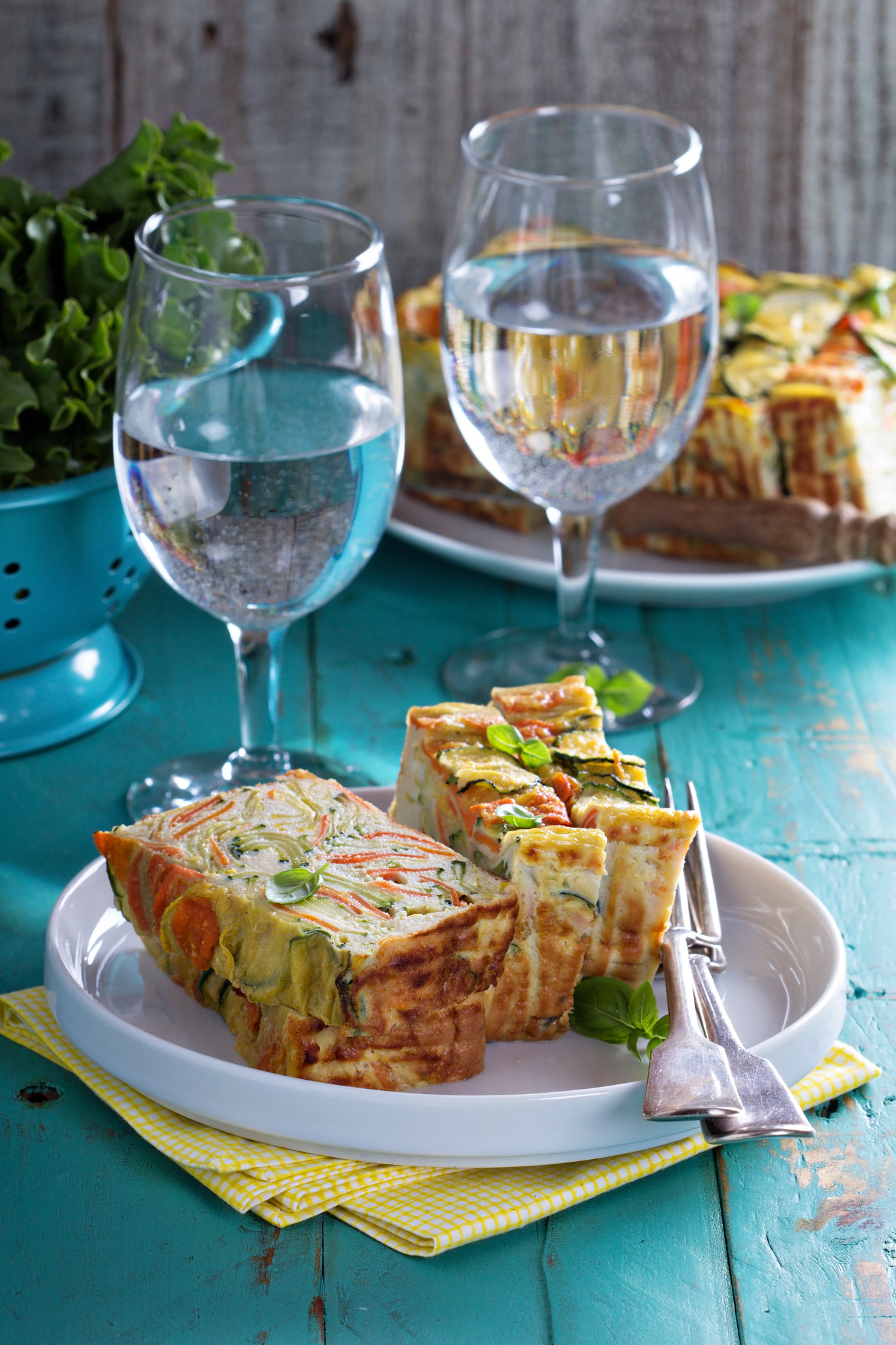 Gluten free vegetable loaf with zucchini