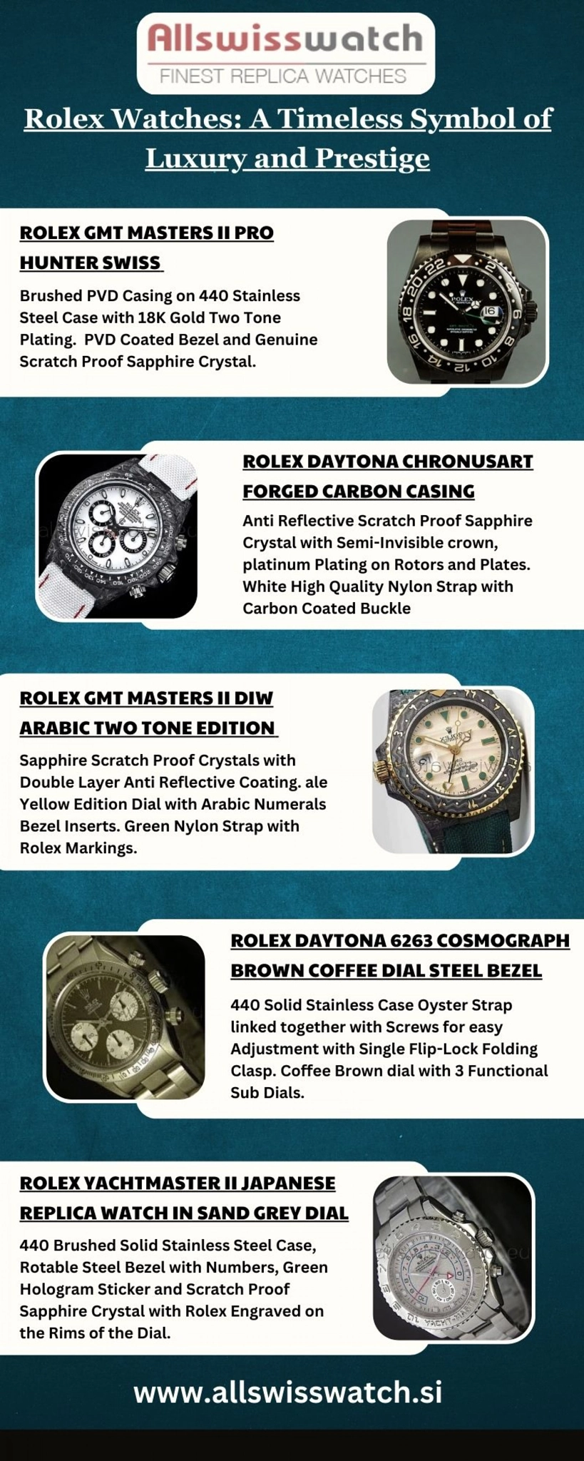 Luxury Rolex Watches - Allswisswatch