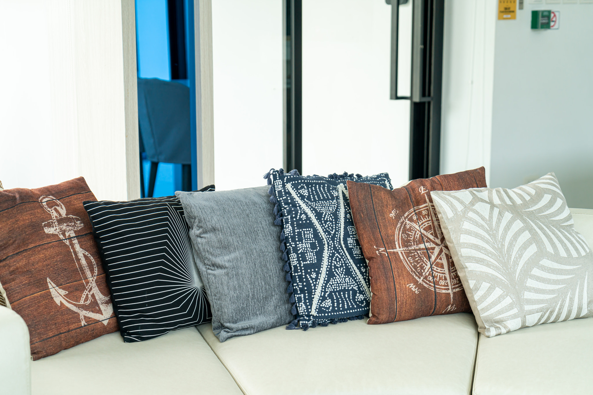 pillows decoration on sofa