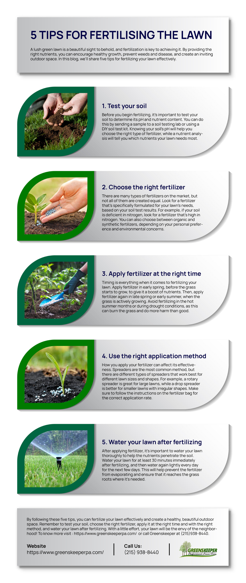 5 tips for fertilizing the lawn - Greenskeeper Professional Lawn Care\t\t\t\t