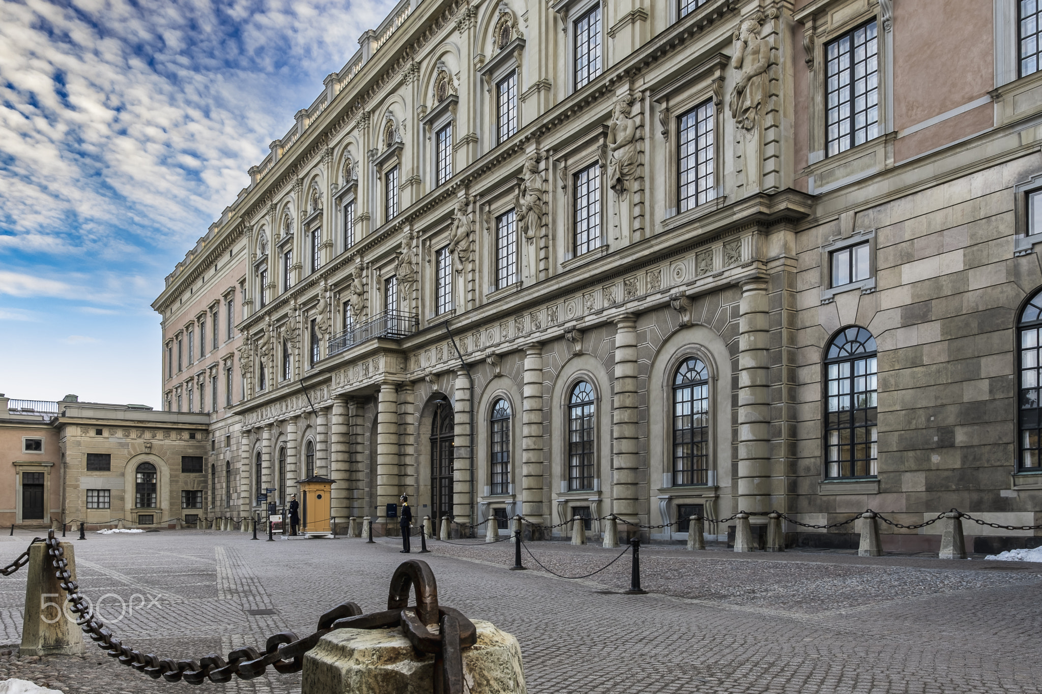 Stockholm castle an early cold spring morning.