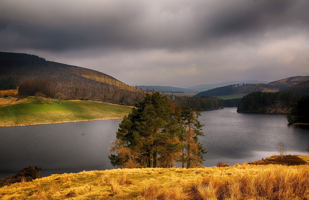 Scenic view of lake by mountains against sky by Hilda Murray / 500px