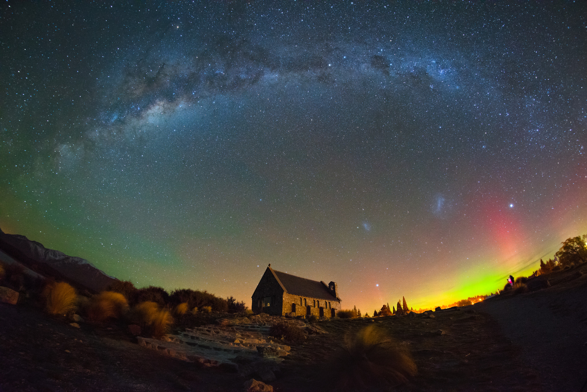 Church, Milkyway and Aurora Australis