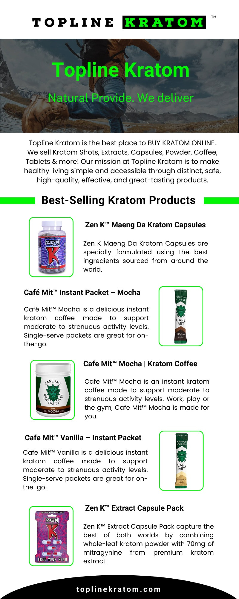 Shop High-Quality Kratom for Sale Online | Topline Kratom