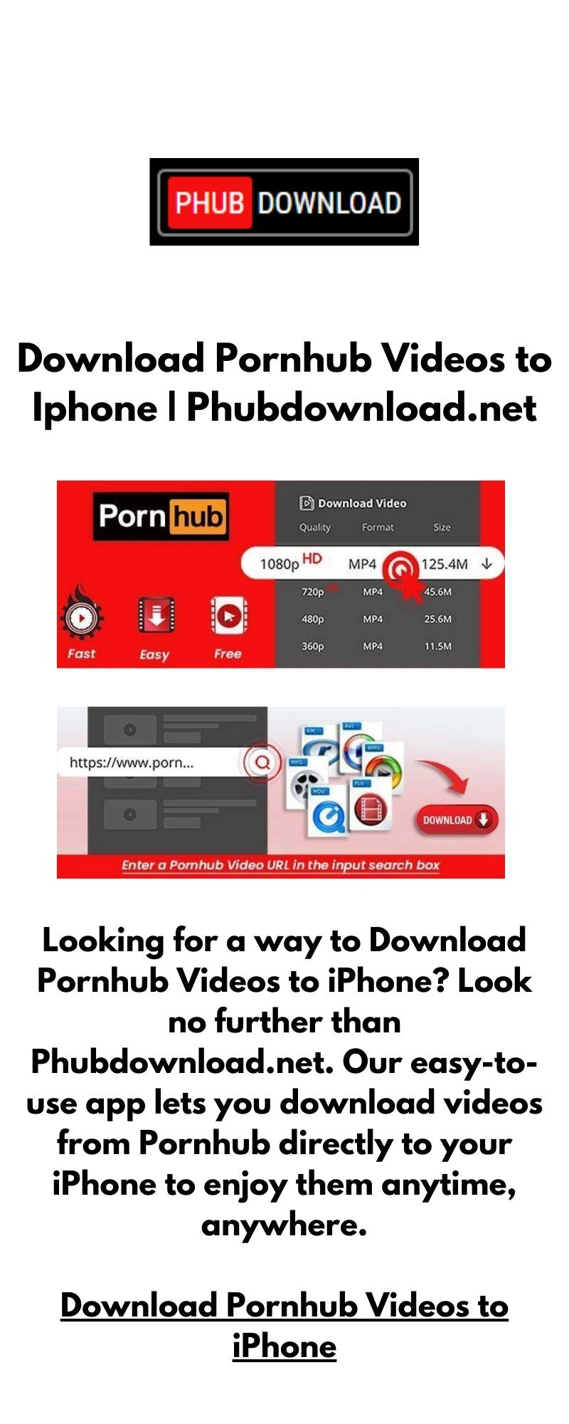 Download Pornhub Videos to Iphone | Phubdownload.net - 1