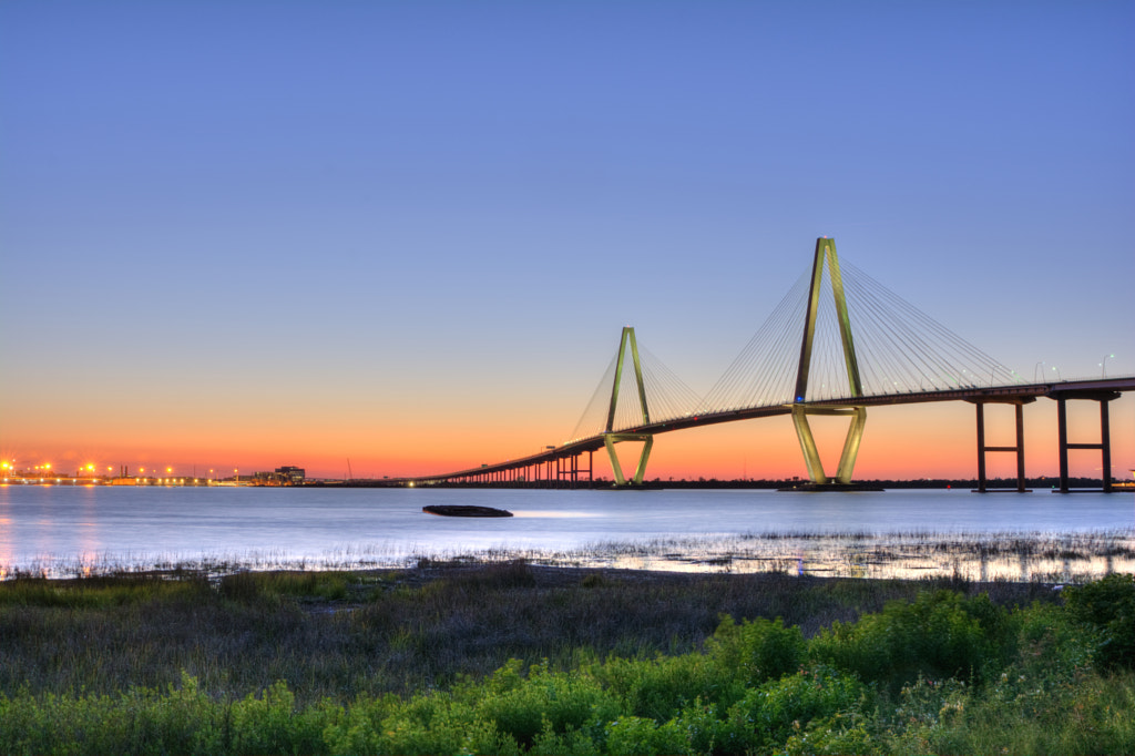 Ravenel Bridge at Sunset by Joe Miller / 500px
