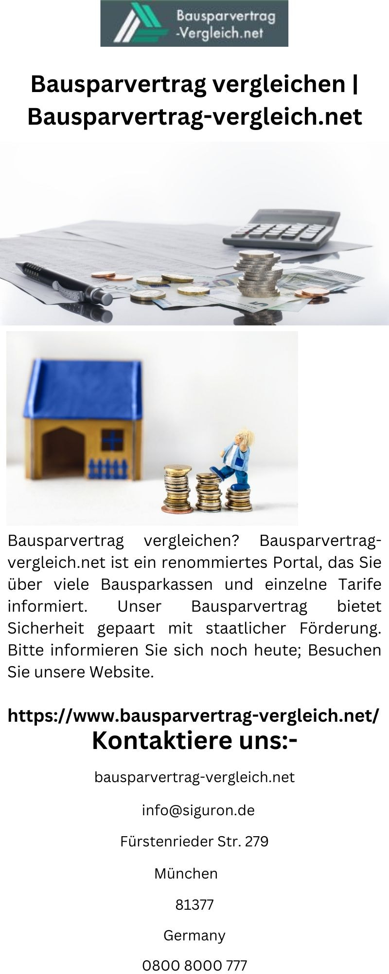 Bausparvertrag vergleichen | Bausparvertrag-vergleich.net