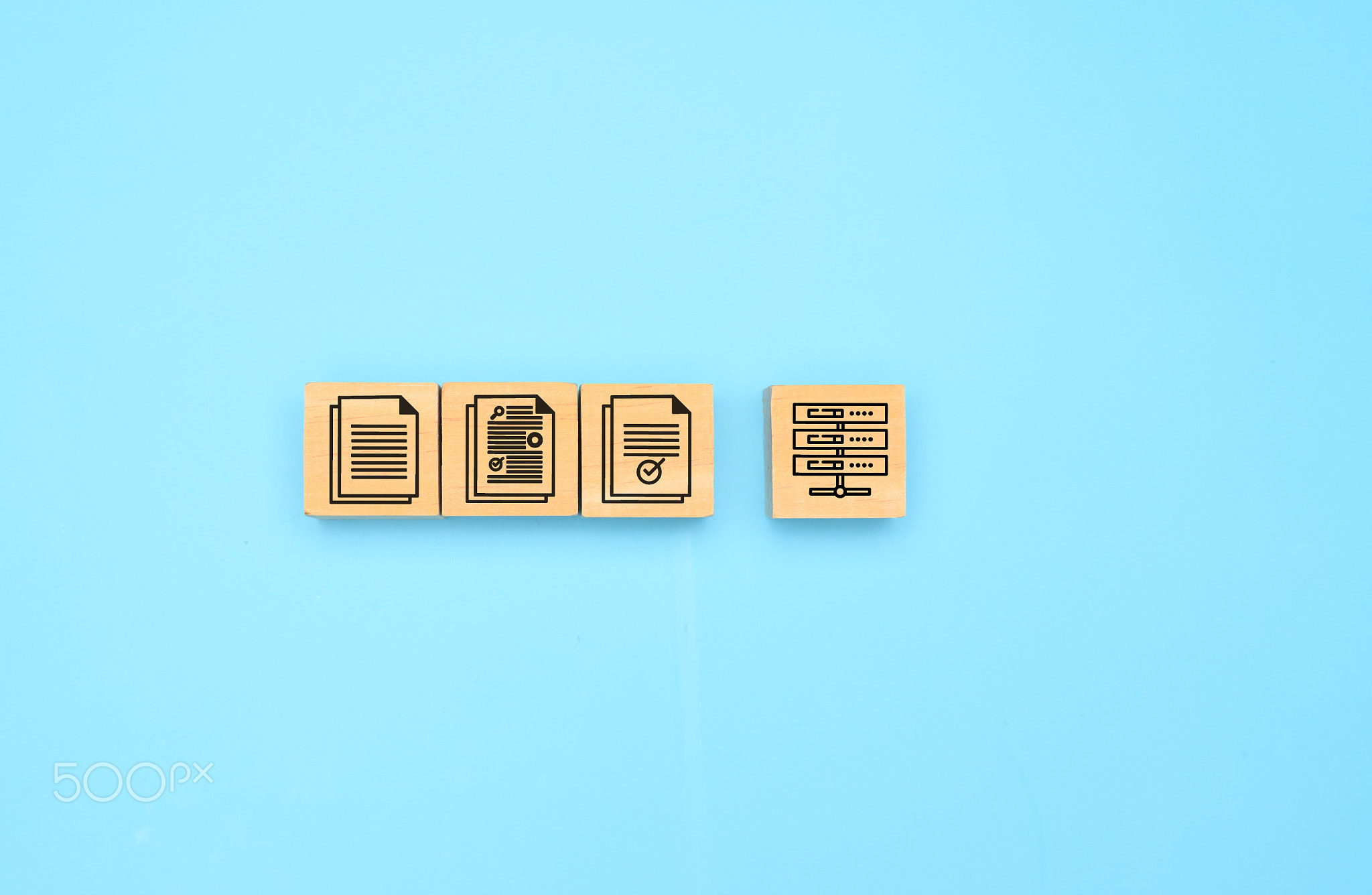 Business document paper icon, Document Management System, DMS